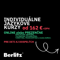 PREZENČNE alebo ONLINE &nbsp; ANGLIČTINA, NEMČINA a iné &nbsp; INDIVIDUÁLNY KURZ &nbsp; balík 6 x 45 min&nbsp;čerpanie do jedného týždňa